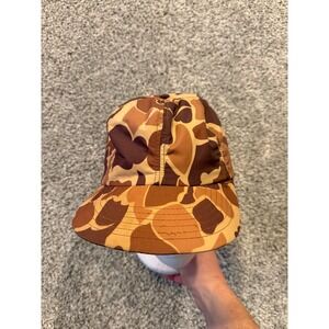 Vintage Camouflage Duck Large Men Hunting Cap with Ear Flaps Gore-Tex Thinsulate